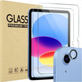 ProCase 2 Pcs Screen Protector for iPad A16 10th with Camera Lens Protector | Tempered Glass for 11" iPad 2025 11th & 10.9 10th Generation -Blue by ProCase