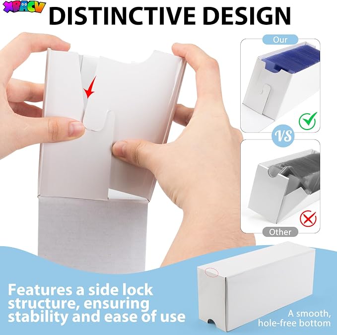 Trading Card 9 Drawer Top Loaders Storage Box with 20 Card Dividers | Cardboard Trading Card Organizer for Collectible Cards Games,Card Box Fits For TCG,MTG,TCG and Basktaball Cards - Image 5