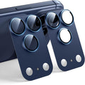 TAURI 2 Pack for iPhone 17 Pro Max Camera Lens Protector, Deep Blue | Full Coverage Military-Grade Shatterproof, Upgrade AR Anti-Reflection Ultra Clear Transmission & Case Friendly by TAURI