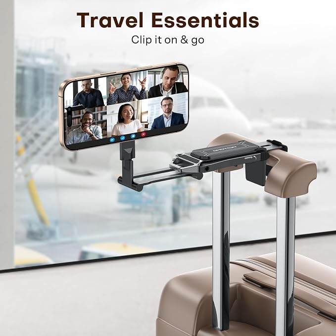 OMOTON TP02 [360° Rotating] Stable Clip Magnetic Phone Tripod for iPhone 17 | Aluminum Cell Phone Stand, Back Magnet Base, Fold 3-Adjustment, Women Men Gift, Fits Vlog, Gym, Travel Essentials Accessories - Image 9