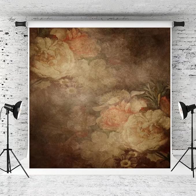 Kate 10x10ft Fine Art Floral Backdrop for Photography Painting Flowers Texture Headshot Portrait Background for Photographers Studio Props by KateBackdropforPhotography