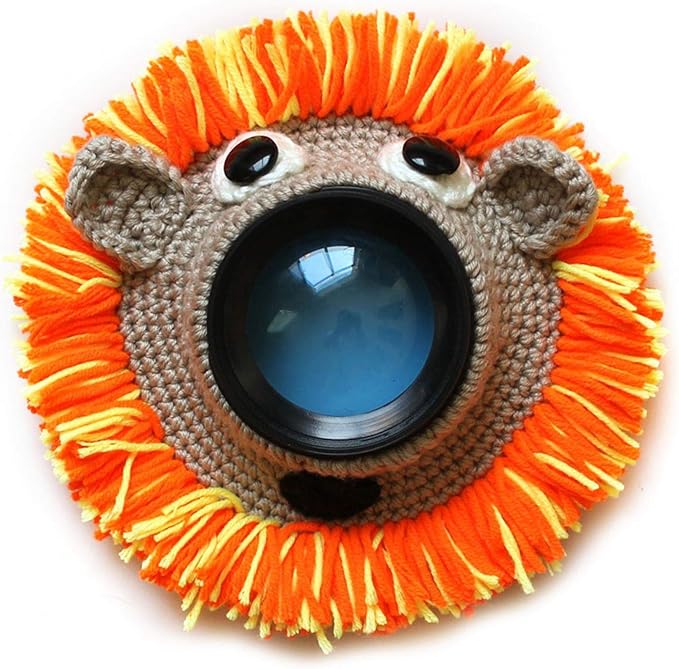 Saycker Huggers,Animal Shutter Hugger, Camera Lens Stand, Cute Animal Lens Accessory Teaser Toy,Photography Props, Camera Buddies Posing Prop for Portable Video Devices(Orange) by Unknown