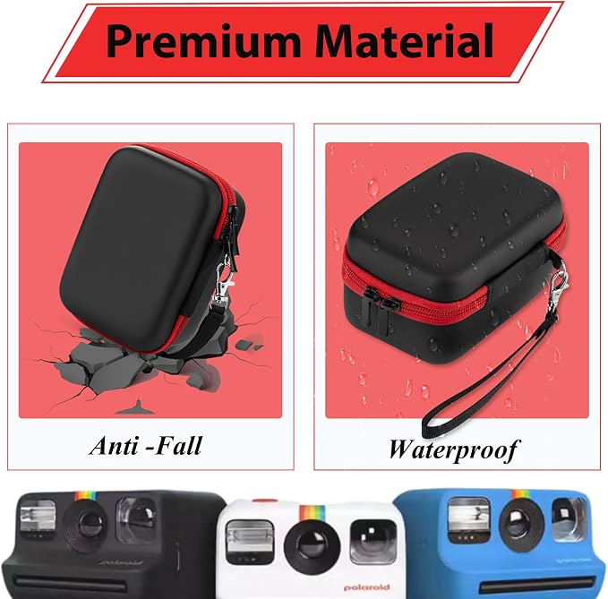 Case for Polaroid Go Gen 2/ PolaroidGo Mini Instant Camera, Travel Storage Bag for Polaroids Go Camera and Film Accessories (Black) - Image 5