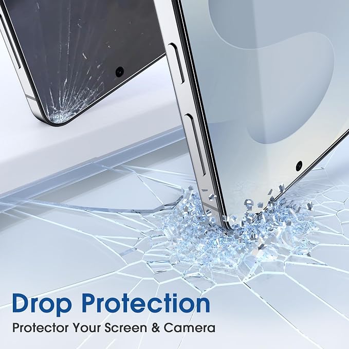 amFilm OneTouch for Samsung Galaxy S25+ Plus Screen Protector TemperedGlass | Auto-Alignment 30s Install with Camera Lens Protector, Bubble Free, Case Friendly, Anti-Scratch [2+2 Pack] (S25P-6.7'') - Image 6