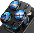 UniqueMe for iPhone 13 Pro/iPhone 13 Pro Max Camera Lens Protector-Graphite | Strong Drop Protection, Not Easy to Fall-off, Metal Ring, Tempered Glass, Rear Camera Screen Cover by UniqueMe