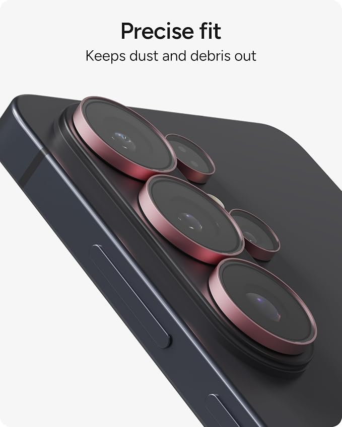 ZAGG Glass Elite Samsung Galaxy S26 Ultra Camera Lens Protector - Pink, Anti-Reflective, 5X Stronger Impact & Scratch Resistant Aluminosilicate Glass - Easy Installation, Smudge-Free Surface - Image 8