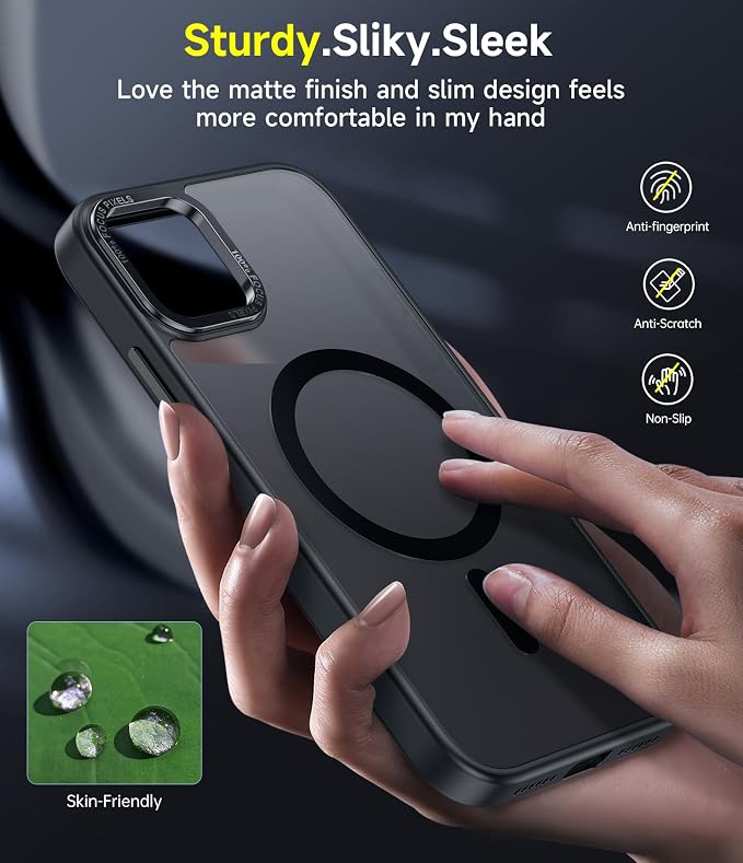 LeYi for iPhone 11-Pro-Case with Screen Protector X2 + Camera Cover X2: i Phone 11pro Cases for MagSafe Magnetic 11Procase Protection Affordable Women Men Daily Style Teens & Young, Black - Image 2