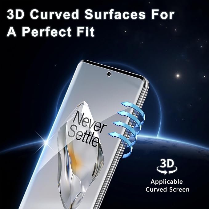 2+2 Pack for OnePlus 12 Screen Protector and Camera Protectors, Fingerprint Unlock, Anti-Scratch, Bubble-Free, Case Friendly, 9H Hardness Clear Glass Screen Protector for OnePlus 12 - Image 4