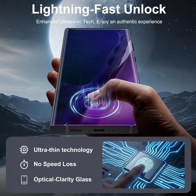 V-PORYADKU 2+2 Pack for Samsung Galaxy Note 20 Ultra Screen Protector | Camera Lens Protector, 9H Tempered Glass, Anti-Scratch, Fingerprint Unlock, HD Clear, Case Friendly - Image 2