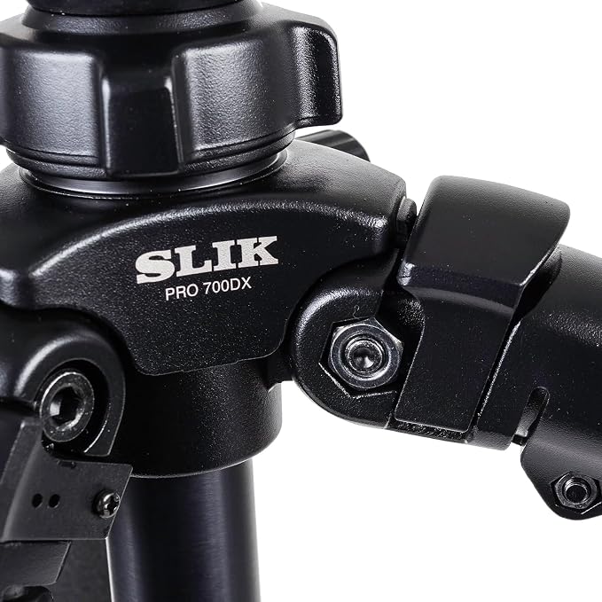 SLIK PRO 700 DX Silver Tripod Legs 71" Tall (615-317) - Heavy Duty AMT Alloy Legs Support up to 44lbs of Heavy telephoto Lenses, Spotting scopes, and Professional Filmmaking Cameras - Image 9