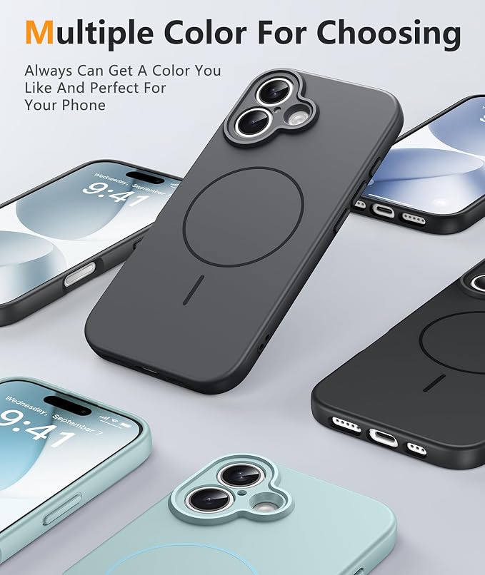 FNTCASE for iPhone 17 Case, Compatible with Magsafe, Glass Screen Protector | Full Camera Protection, Integrated Silicone Cases, 14FT Military Grade Drop Proof, Shockproof Protective Phone Cover - Image 5