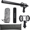 BOYA BY-BM6060L External Shotgun Microphone for Camera DSLR,Super-Cardioid Mic with Shockmount for Film Vlog, Professional Condenser Microphones for Video Recording Voice Interview YouTube by BOYA