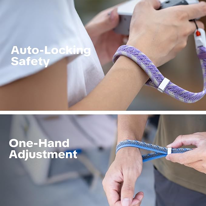 PGYTECH Rope Camera Wrist Strap Slim Trendy Style, Adjustable Quick Release | Camera Hand Strap for Fujifilm/Sony/Nikon/Canon Camera/Phone for Travel &Street, Anti-Drop, Holds 55.1lb, Lilac Purple - Image 3
