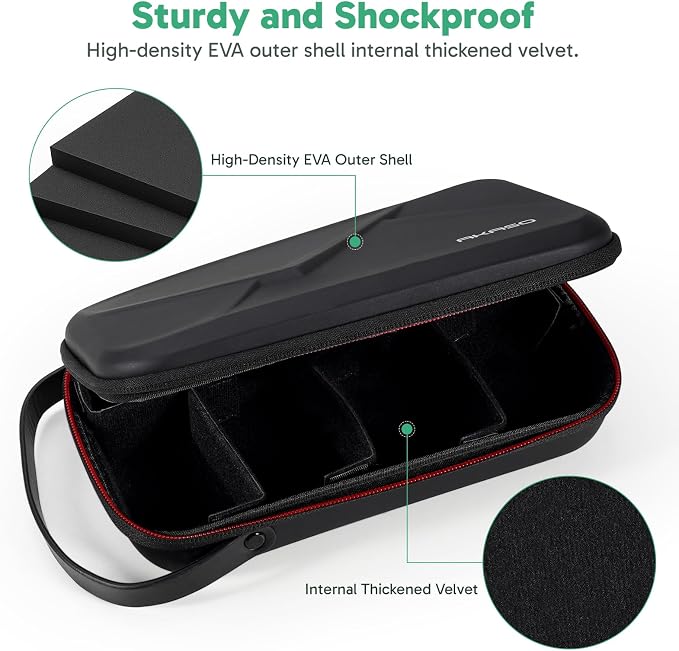 AKASO Camera Carry Case Protective Storage Carrying Bag for Action Camera | Compatible with GoPro 13, Insta360 X5 X4, DJI Action Osmo 360 Pocket 3, EK7000/EK7000 Pro, Brave 4, Brave 7 LE Action Cameras - Image 5