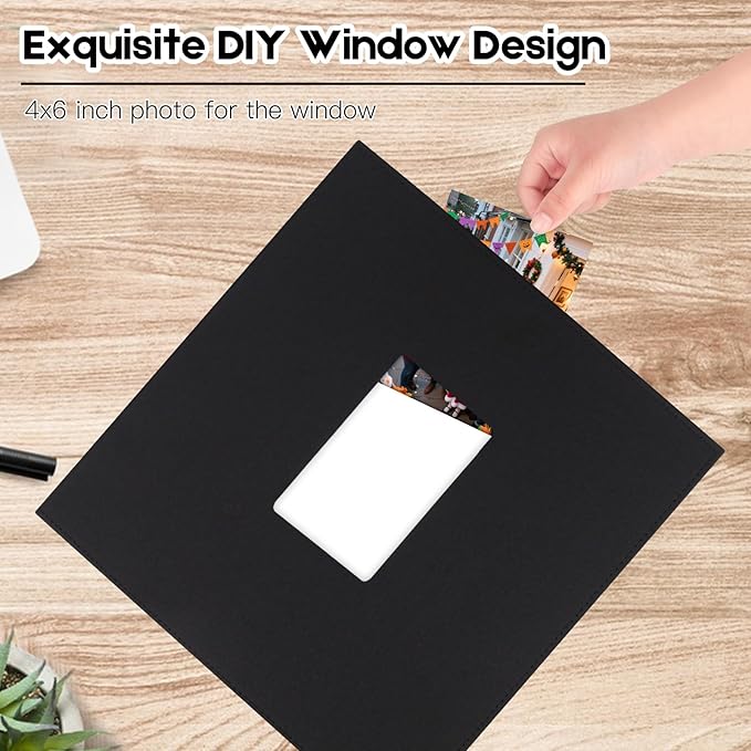 Extra Large Capacity 4x6 Photo Album, Holds 1000 Photos, Black | Linen Hardcover, Horizontal & Vertical 4x6 Pockets, Removable Acid-Free Pages, Front Display Window, Family, Wedding & Travel - Image 3