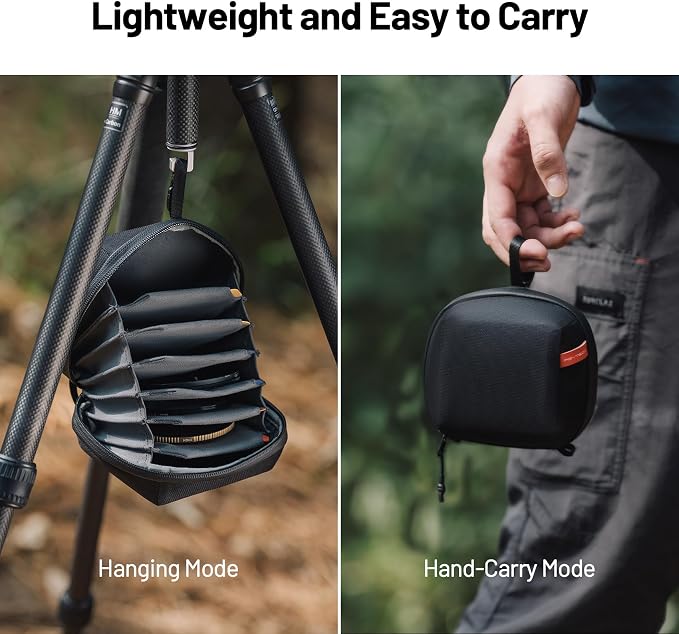 PGYTECH Hard Lens Filter Pouch, Camera Filter Bag Carrying Case, M - Image 3
