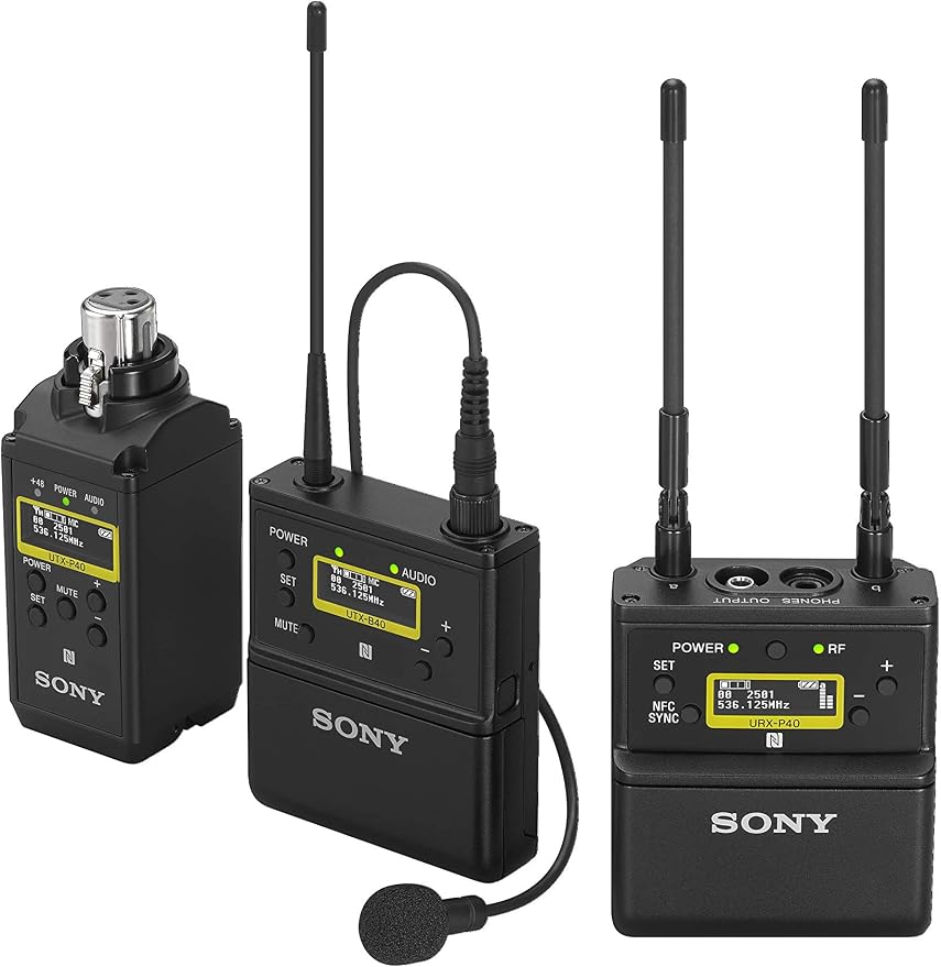 Sony UWP-D26 Integrated Digital Wireless Microphone, Bodypack and Plug-on Transmitter + Portable Receiver Package by Unknown