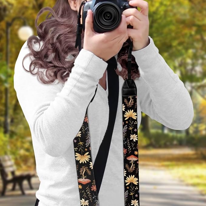 Coldinair Black Adjustable Camera Strap Universal Neck & Shoulder Soft Padded Strap for All DSLR Cameras,Binoculars - Image 3