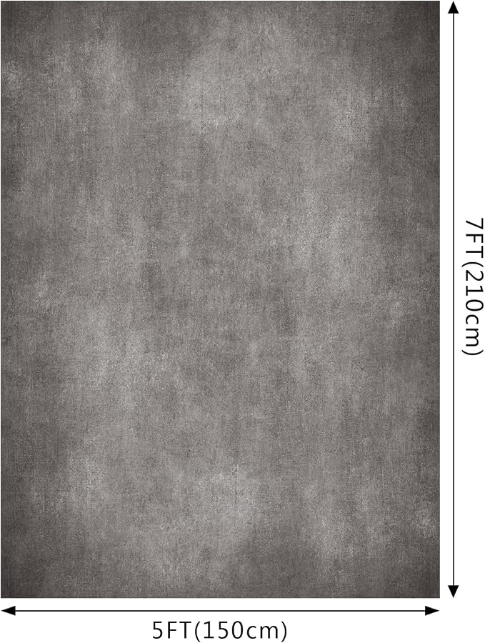 Gray Photo Backdrop Studio Abstract Texture Photography Background 5x7ft | Creative Background Photography Studio Shooting Canvas Professional Portrait - Image 2