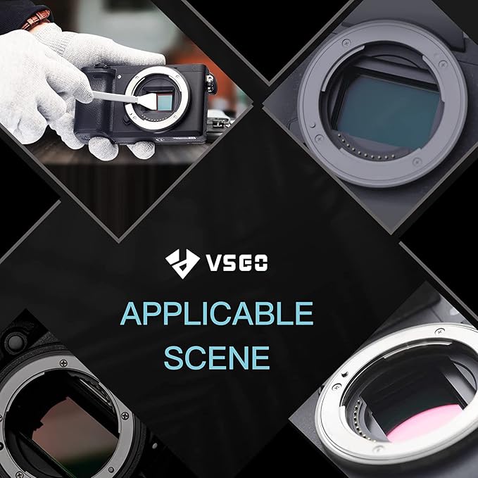 VSGO APS-C Sensor Cleaning Kit | for Nikon Sony Canon DSLR Camera Cleaning, 12Pcs 16mm Sensor Cleaning Swabs & 10ml Sensor Cleaner, VS-S02-12 - Image 9