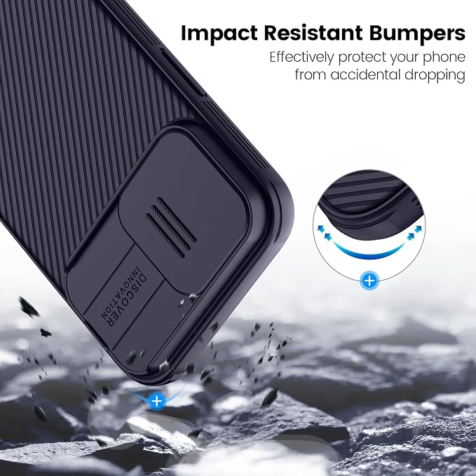 Nillkin Magnetic for iPhone 16 Pro Max Case, Upgraded Slide Camera Protection, Compatible with Magsafe, Slim Shockproof Protective Phone Case for 16 Pro Max 6.9 inch, Dark Pueple - Image 6