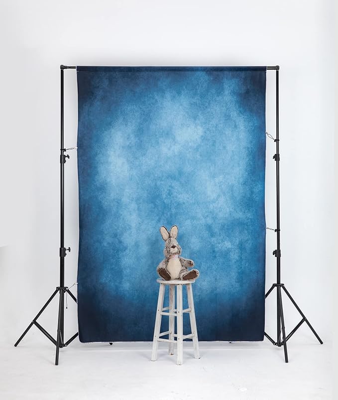 Kate 5x7ft Dark Blue Abstract Backdrops Blue Portrait Professional Backgrounds Retro Backdrop - Image 5