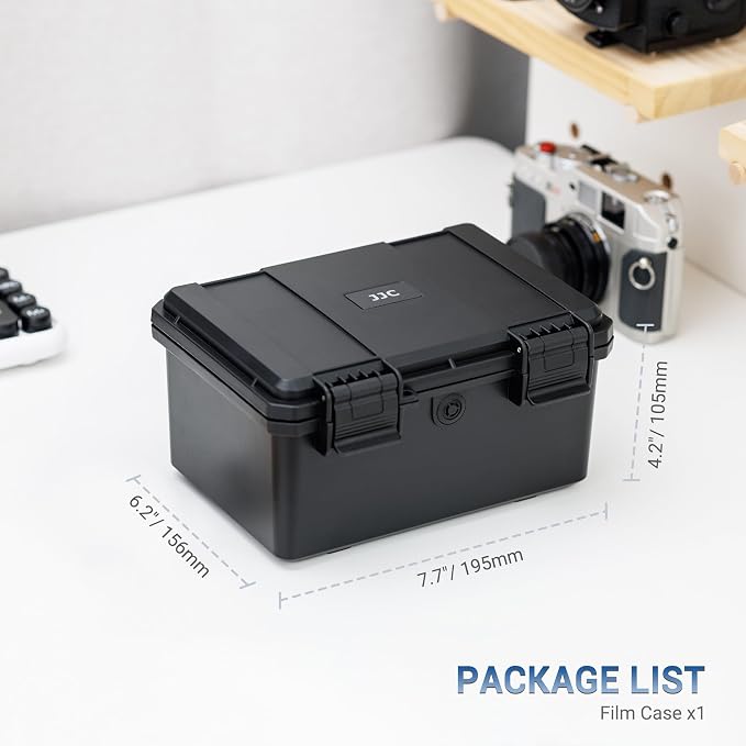 JJC Heavy Duty 120 Film Case Holder for 15 Rolls of 120-Medium Format Films | Light-sealed, IP67 Waterproof & Shock-Resistant, PP Plastic Exterior with Snap Closure, Custom Film Slots (Film not Included) - Image 5