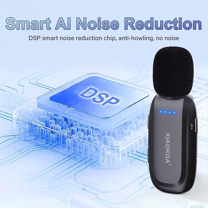 Wireless Lavalier Microphone with Voice Amplifier for Teachers | Bluetooth Speaker with Lapel Mic, Charging Portable Mini Mics, 2.4G Clip Microphones System for Tour Guides Fitness Meetings - Image 6