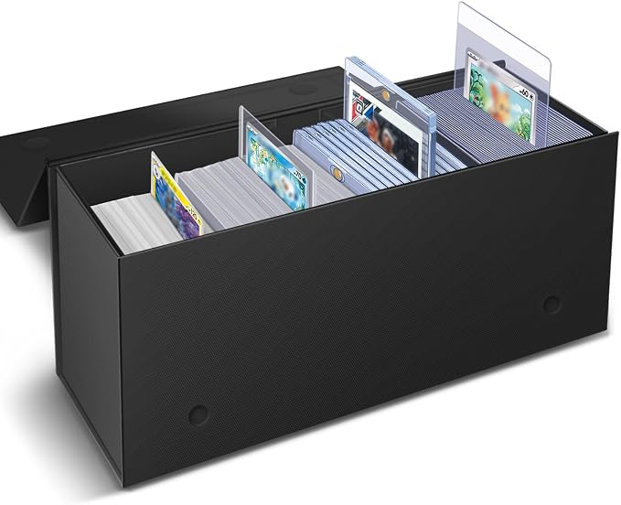 Semi Rigid Card Holder, Magnetic and Semi Rigid Card Storage Box – 1ct, Black - Image 9