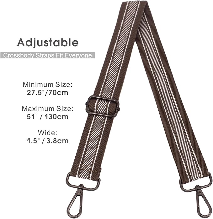 Replacement Purse Strap Shoulder Strap Adjustable Crossbody Strap for Women Crossbody Wide Shoulder Bag - Image 2