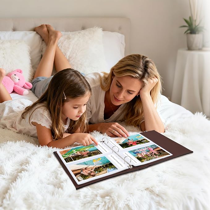 30 Pack 5x7 Photo Album Refill Pages for 3 Ring Binder,Ultra-Clear Photo Sleeves Holding 120 Pictures, Double-Sided 2 Pockets Photo Pages, Photo Sheet Protector for Photos and Postcards - Image 8