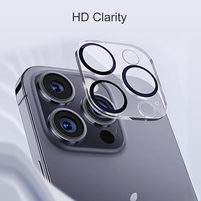 Ailun Privacy Screen Protector+Camera Lens Protector for iPhone 15 Pro | 3+3 Pack, 6.1 inch, Installation Frame, Dynamic Island Compatible, Anti Spy Private Tempered Glass, HD - Image 3