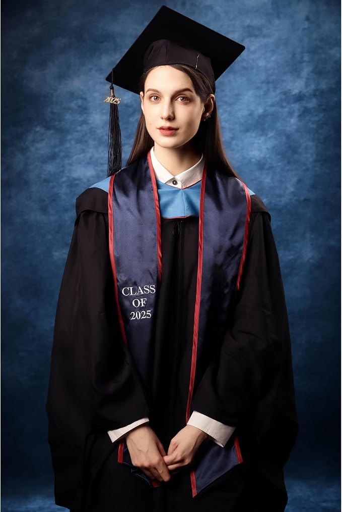 UrcTepics 6x8ft Dark Blue Abstract Fabric Backdrop. School Headshot, Senior Portrait, Yearbook Background. Professional Studio Photography. - Image 3