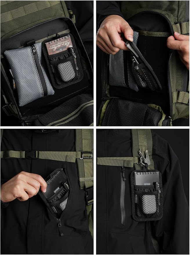 TACTICAL_GEEK EDC Organizer Board, Anti-Slip Elastic Woven Board, Utility Bag Insert Panel for Small Gear, Backpack Accessories (TCM4-Black) - Image 5