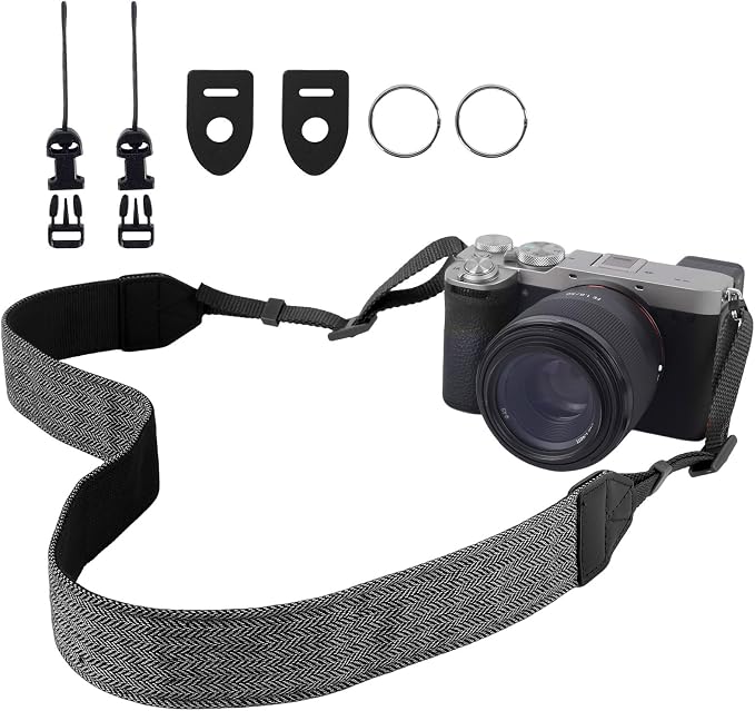 Camera Strap, Premuim Cotton Neck Shoulder Strap, Adjustable Neck Belt | Vintage Camera Strap with Quick Release Buckles, Adjustable Shoulder Straps for All DSLR SLR Most Digital Cameras by Unknown