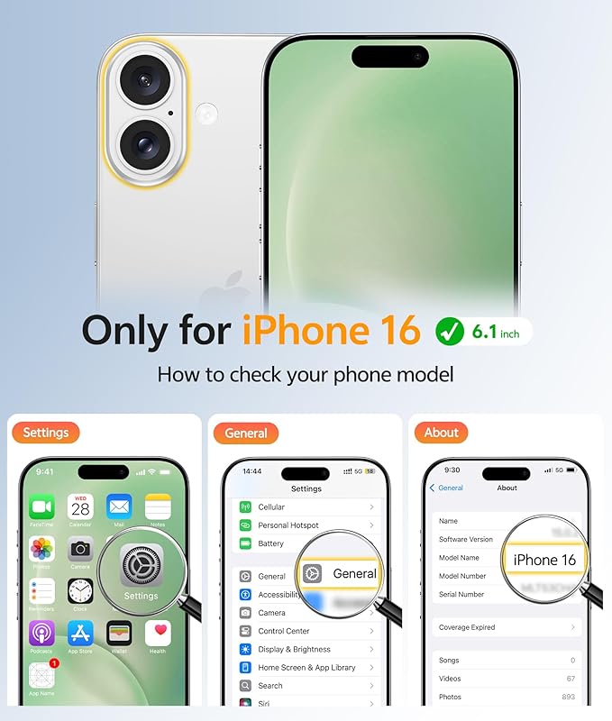 FNTCASE for iPhone 16 Case, Fit for Magsafe, Screen Protector, Light Moss | Full Camera Protection, Translucent Matte, 14FT Military Grade Drop Proof, Shockproof Protective Phone Cover - Image 2