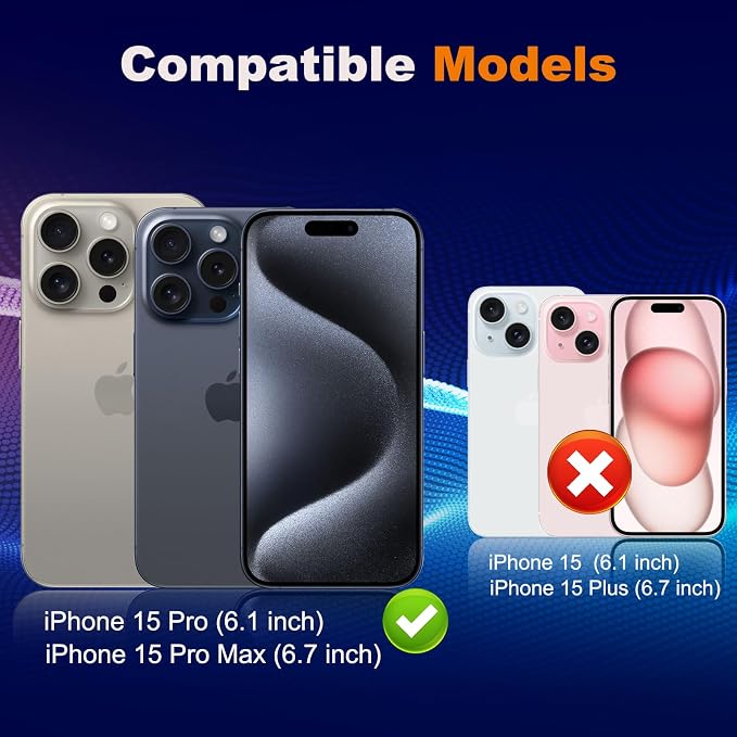 WHPXJY for [3 Pack] Camera Lens Protector for iPhone 15 Pro /15 Pro Max Ultra HD Tempered Glass Lens Protector, Anti Scratch, Strong Adhesion, Easy to Install, Case Friendly Camera Screen Cover - Image 7