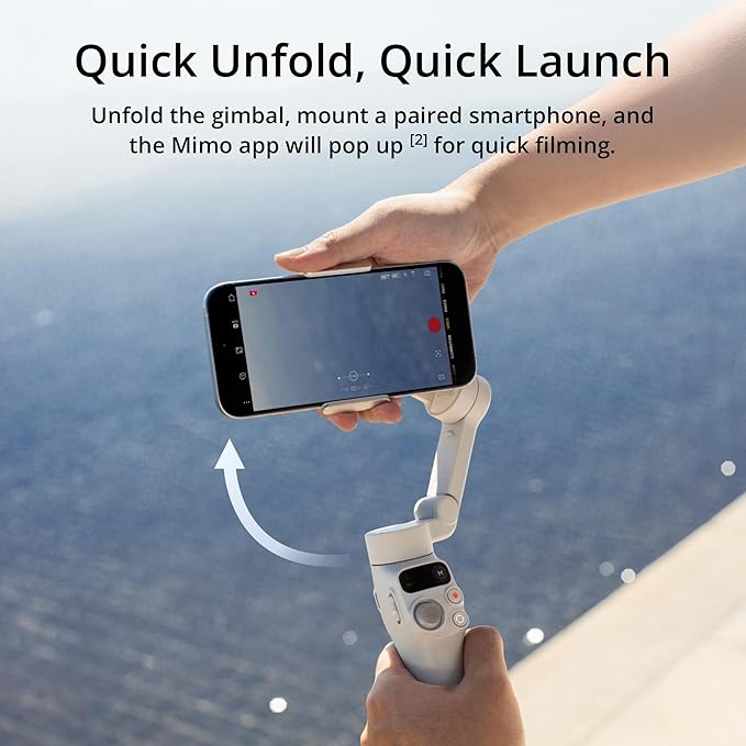 DJI Osmo Mobile 7 Gimbal Stabilizer for iPhone, Android, Built-in Tripod, Portable Stabilizer for iPhone, Selfie Stick, 3-Axis Phone Gimbal, ActiveTrack 7.0, One-Tap Edit (Renewed) - Image 4