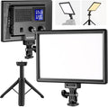 NEEWER 9" LED Video Light Panel, Dimmable DSLR Camera Soft Lighting with Mini Desk Tripod Stand, USB Type C Ports, 3200K~5600K CRI95+ for Studio Photography Video Recording Live Streaming, NL-116AI by Neewer