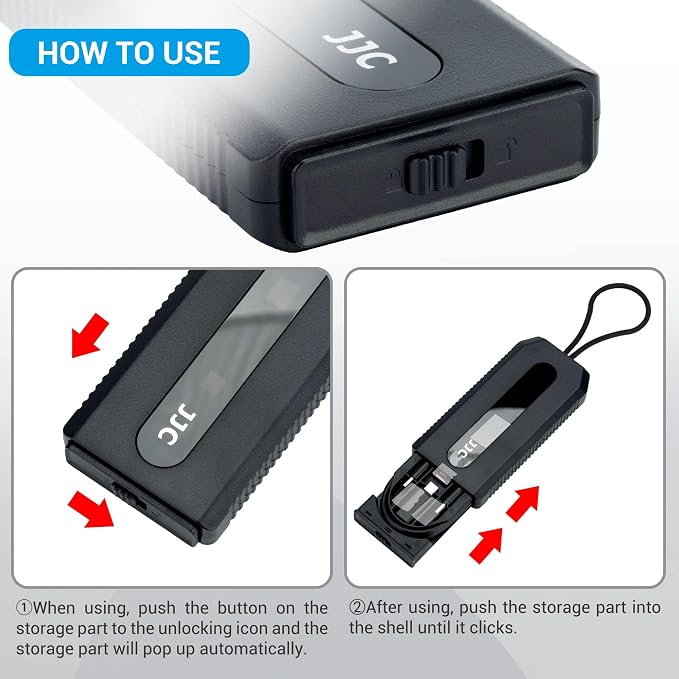 JJC Mulit-Functional Type-C Charging & Data Transfer Cable with USB C to Micro USB/USB A/USB 3.0 OTG Adapter Converter Kit for Outdoor Travel Cell Phone Charge Laptop PC Data Transfer - Image 6
