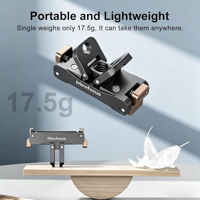 Magnetic Quick Release Adapter Mount for DJI Osmo Action 6/Nano, Aluminum Alloy Dual-Direction Base Expansion Stand w 1/4" Hole Foldable Dual-Claws Connector for Tripod Selfie Stick Action Camera - Image 8
