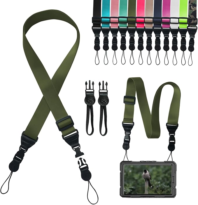 Adjustable Shoulder Strap, iPad Strap Nylon Neck Lanyard | for iPad/Samsung Tablet Case,Camera Binocular Crossbody Laptop Luggage Bag by Gowjaw