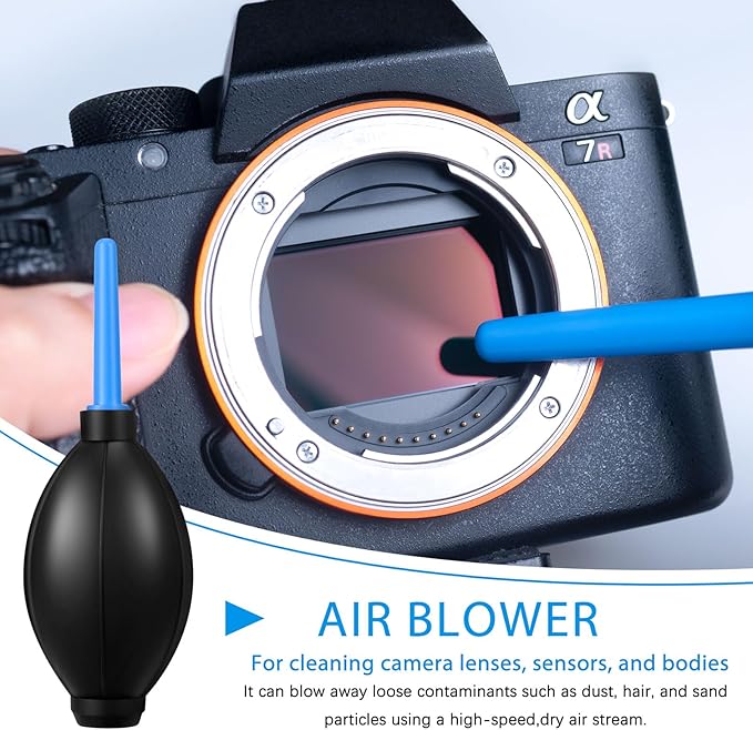 Camera Cleaning kit - Professional Camera Lens Cleaning Kit,Complete DSLR & Mirrorless Camera Sensor Cleaning Set Kit with Lens Pen, Blower, Brush, and Solution for Photography Essentials - Image 3