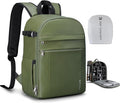 K&F CONCEPT Camera Backpack, DSLR/SLR/Mirrorless Photography Camera Bag | 14in Laptop Compartment & Rain Cover, 600D Fabric for Travel & Daily, Men & Women, Dual-Mode Detachable Dividers, Green, B19 by KFCONCEPT
