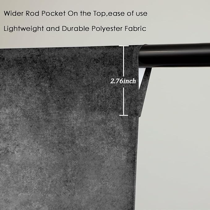 8x10 ft Vintage Grey Photo Backdrop,Classic Abstract Texture Gray Black Photography Background,Screen for Professional Studio Portraits,Headshots,Video,Product Shoot,and Party Events - Image 8