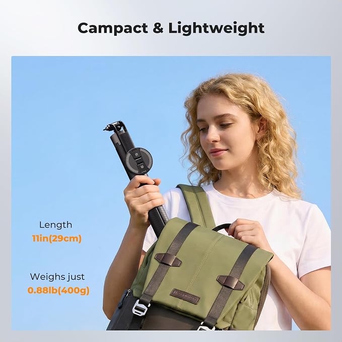 K&F CONCEPT 72" Selfie Stick for iPhone, Phone Tripod | Clip & Magnetic, Remote, 1s Open & Close, Compatible with iPhone 17-12 Osmo Pocket 4/3 Luna Ultra, X97C6 - Image 8