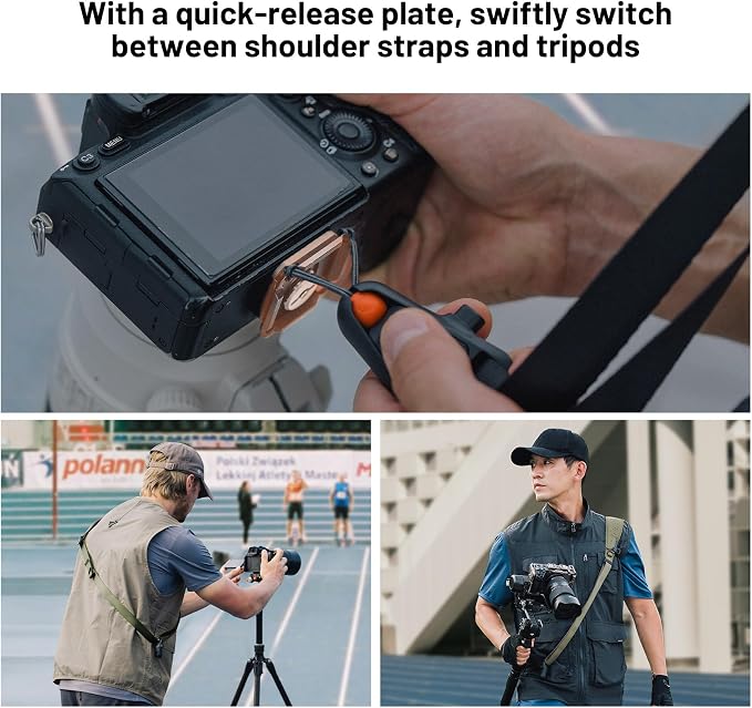 PGYTECH Camera Strap Pro, Single Camera Harness w Detachable Underarm Strap | Professional Camera Shoulder Strap w QR, Leather Ergonomic Padded Neck Strap for DSLR/Mirrorless for Photographers, Black - Image 5