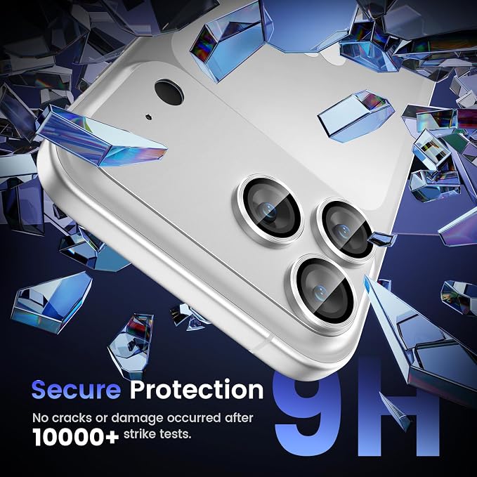 Tensea for iPhone 17 Pro Camera Lens Protector | Metal Aluminum Alloy Tempered Glass Cover Camera Screen Protector Accessories, Case Friendly - Image 5