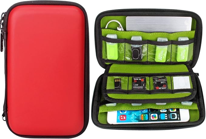 Aprince Digital Gadget Case Waterproof Memory Card Case, Designed for External Hard Drive,USB Flash Drives,Power Banks - Best for Traveling by Aprince