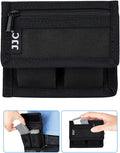 JJC DSLR Battery and Memory Card Holder Pouch (3 Pockets) - Camera SD CF XQD Card Storage Case for AA, LP-E6, LP-E10, LP-E12, LP-E17, EN-EL14, EN-EL15, NP-FW50, NP-F550, NP-FZ100 Batteries by JJC